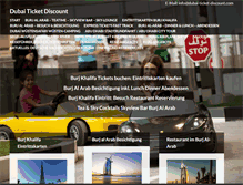 Tablet Screenshot of dubai-ticket-discount.com